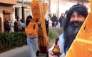 Se hizo viral esta representación, algunos criticaron.