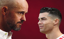 Ten Hag podría prescindir de CR7 en el United. (Fotos: @ManUtd y Reuters)
