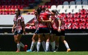 Chivas celebrando el tanto definitivo de Victoria Acevedo. (Imago7)