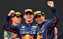 Imparables Max y Checo con Red Bull / AFP