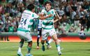 Jordan Carrillo festeja gol con Santos. (FOTO: Imago7)
