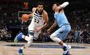 Karl-Anthony Towns fue la gran figura del Juego 4 de la serie entre Minnesota y Memphis (AFP)