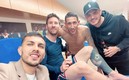 Los argentinos del PSG se reunieron en el vestuario / Especial