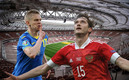 En 2014 Rusia y Ucrania dejaron de enfrentarse oficialmente entre ellas. (Fotos: AFP y Eurocopa 2020)