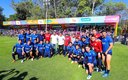 Jugadores de Chivas en el entrenamiento público. (@Chivas)