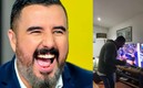 Álvaro Morales no pudo ocultar la felicidad que le causó el empate de los Pumas.