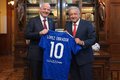 AMLO recibió a Infantino en Palacio Nacional (Twitter@lopezobrador_)