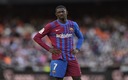 Dembélé en el encuentro que disputó contra el Valencia el 20 de febrero de 2022. (Reuters)