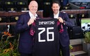 Gianni Infantino y Yon de luisa (Captura de Twitter FMF).