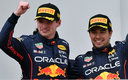 Max Verstappen y Checo Pérez (Reuters)