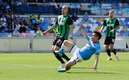 Hirving Lozano hizo el 3-0 en el juego entre Napoli y Sassuolo (AFP)