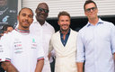 Hamilton, Jordan, Beckham y Brady, cuatro leyendas vivientes del deporte mundial. (TW @TomBrady)