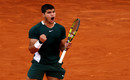 Carlos Alcaraz celebró este domingo su título en el Madrid Open. (Getty Images)