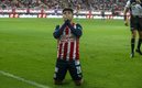 Fernando Beltrán festeja su gol con Chivas. (FOTO: Mexsport)