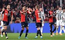 Los jugadores del Geno celebran un gol ante la Juventus. FOTO: Reuters.