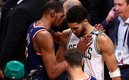 Kevin Durant y Jayson Tatum. (AFP)