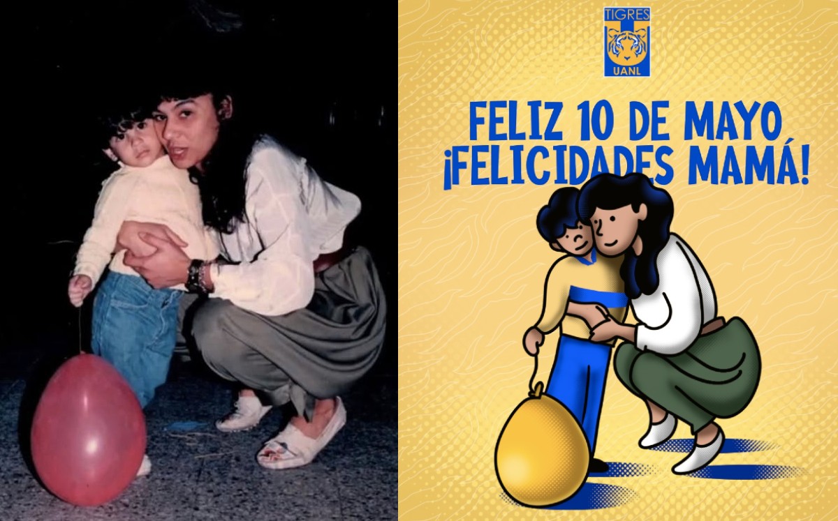 Nahuel Guzmán presumió la imagen a su mamá. (Foto: Nahuel/ Tigres)