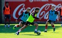 Leo Fernández entrena con mucha intensidad