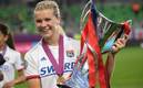 Ada Hegerberg acumula 58 goles en la Champions League Femenil (AFP)