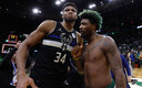 Giannis Antetokounmpo, eliminado en NBA Playoffs. (Reuters)