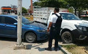 El automóvil Jetta fue chocado por su propio dueño. (FOTO: Milenio)