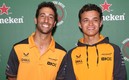 Norris y Ricciardo salieron intensos para la fiesta / AFP