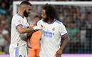 Karim Benzema y Marcelo Vieira (AFP).