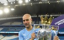 Guardiola celebra el título de la Premier League con el Manchester City. Foto: AFP