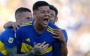 Marcos Rojo celebra su gol ante Tigre en la Copa de la Liga. Foto: AFP