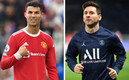 Cristiano Ronaldo y Lionel Messi ahora juegan con el United y PSG. (FOTO: AFP)