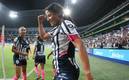 Rebeca Bernal durante un festejo de gol con Rayadas (Imago)