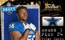 Tyler Smith fue destacado por los Dallas Cowboys / @TulsaFootball