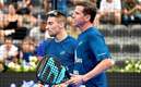 Paquito Navarro y Martín Di Nenno tuvieron una buena presentación en el Foro Itálico de Roma (Instagram @mdinenno)