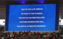 Se retrasa el inicio del juego 15 minutos