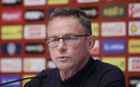 Rangnick en conferencia de prensa de Austria. (Reuters)