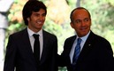 Checo en Los Pinos en 2011 con Felipe Calderón. (Foto: Mexsport)