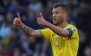 Yarmolenko celebró discretamente su golazo ante Suecia. Foto: Reuters