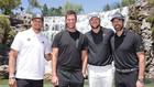 Mahomes, Brady, Allen y Rodgers pariticparon en "The Match" (Getty Images)