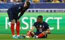 Mbappé salió lesionado del juego entre Francia y Dinamarca (Reuters)
