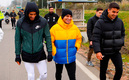 Los jugadores de Uruguay en las calles de Montevideo. (Foto: @Uruguay)