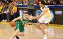 El Juego 1 de las Finales entre Celtics y Warriors fue el más visto en los últimos tres años en Estados Unidos (AFP)
