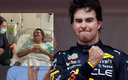 Checo Pérez mandó un saludo especial a un gran fanático que lucha contra el cáncer. (Reuters | Twitter)