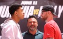 Jaime Munguía y Jimmy Kelly en el cara a cara / Golden Boy Promotions