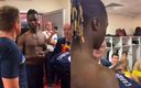 Camavinga en el vestuario de Ucrania. (Capturas)