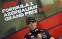 Checo Pérez en conferencia de prensa. (Reuters)