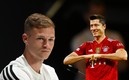 Joshua Kimmich y Robert Lewandowski (AFP).