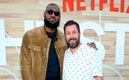 LeBron y Sandler trabajaron en 'Hustle'. (Foto: AFP)