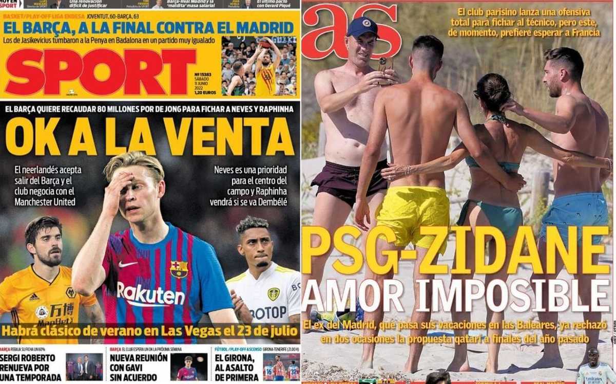 Las portadas de los medios de comunicación de este sábado (Sport / AS)