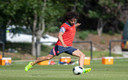 Huerta en un entrenamiento con Pumas. (@PumasMX)