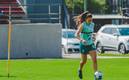 Janelly Farías entrenando en las instalaciones de Coapa (Twitter @AmericaFemenil)